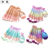 Mermaid Makeup Brush soft brush with fashion handle