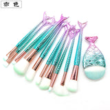Mermaid Makeup Brush soft brush with fashion handle