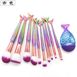 Mermaid Makeup Brush soft brush with fashion handle