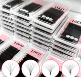 volume Eyelash Extension , 0.05 CC curl, 12row/tray, EASY FAN LASH