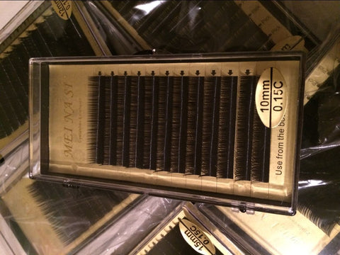 Individual Eyelash Extension , 0.15 c curl,12row/box. 5boxes/lot