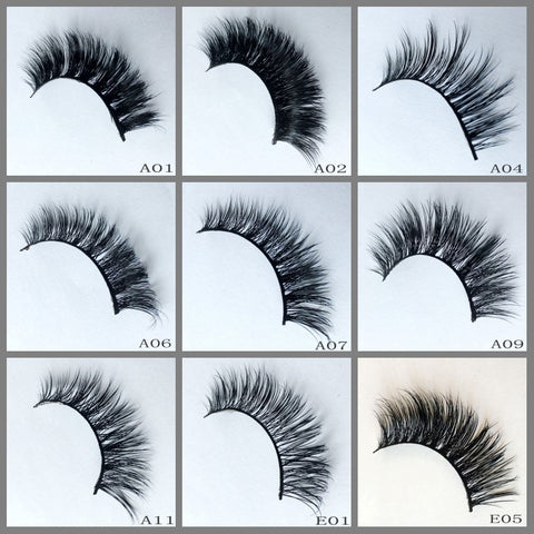 mink lashes 60pairs/lot Free Shipping Mixed Different Styles