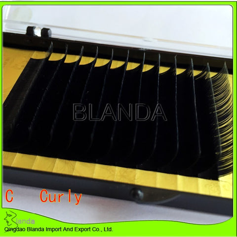 Individual Eyelash Extension,  0.20 D curl, 9boxes/lot(9mm,10mm,11mm,12mm,13mm,14mm,15mm,16mm,17mm)