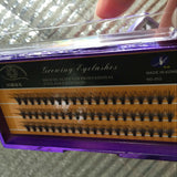 Individual Eyelashes Extension , 3D double mink eyelashes ,D curl
