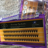 Individual Eyelashes Extension , 3D double mink eyelashes ,D curl