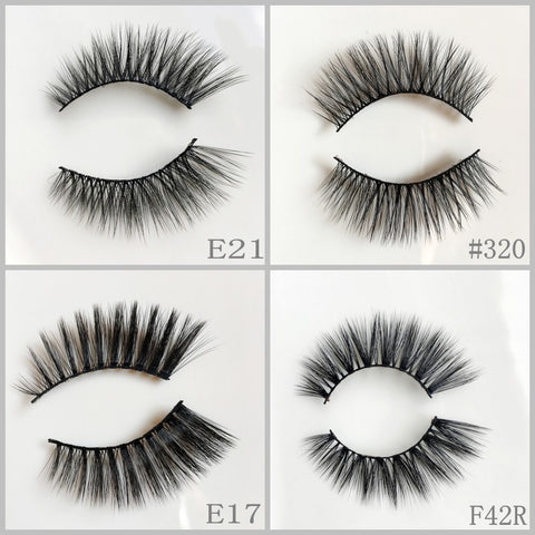 Faux Mink Eyelash 400pair/lot Free Shipping Mixed Different Styles